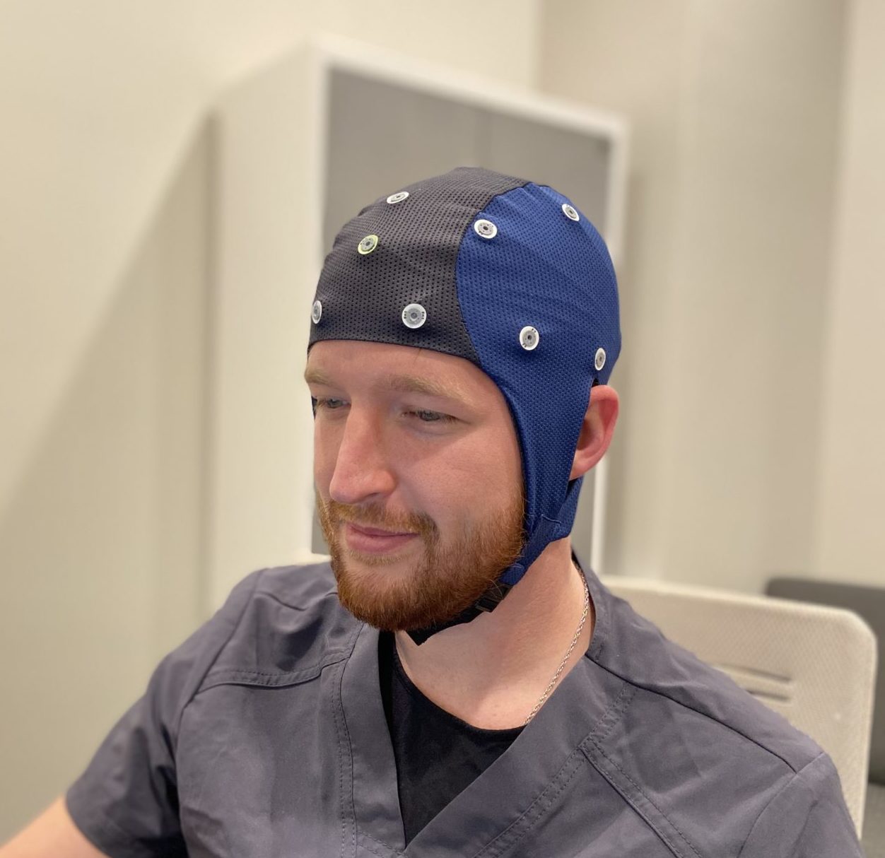 Patient Doing a Brainview Testing