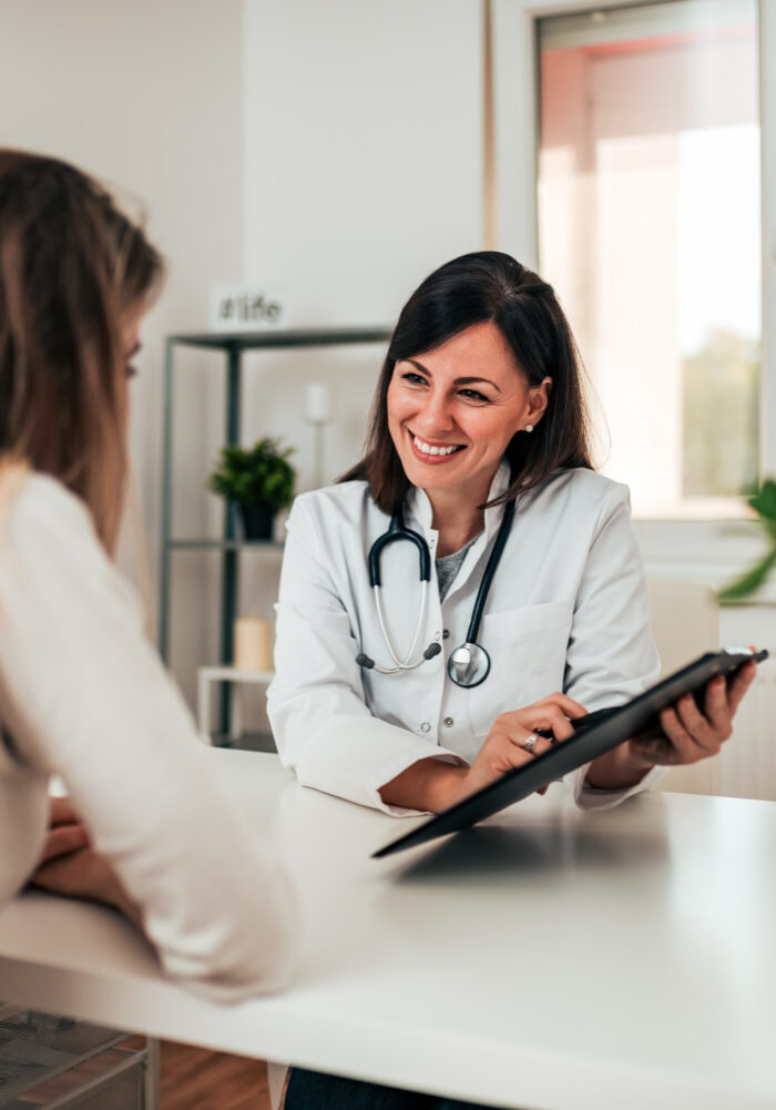 Female Doctor and Patient